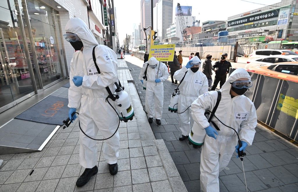 كوريا الجنوبية تسجل 518 حالة إصابة جديدة بفيروس كورونا