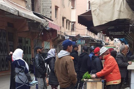 تجار يخرقون حالة الطوارئ الصحية بمدينة مراكش