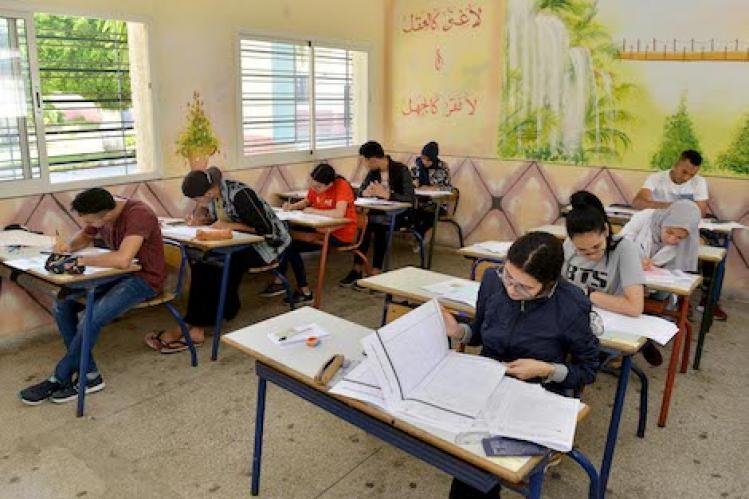 10 تلاميذ بالقاعة في “امتحانات الباك” بالمغرب