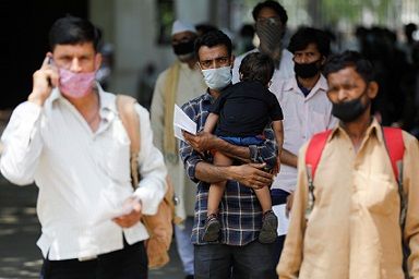 تسجيل أعلى معدل يومي لإصابات فيروس كورونا المستجد في الهند