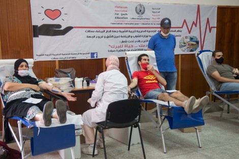 “أميج” تشجع التبرع بالدم بالبيضاء لإنقاذ المرضى