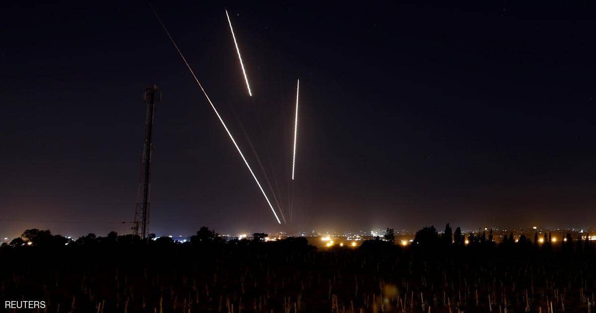 إطلاق صواريخ من غزة على إسرائيل            