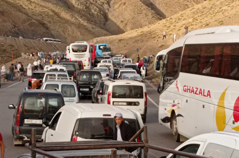 تنقل المسافرين يعرقل السير بين مراكش وورزازات