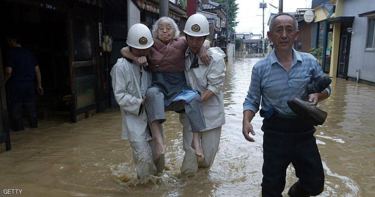 فيضانات في اليابان تودي بحياة العشرات