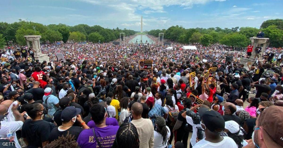 تظاهرة حاشدة في واشنطن ضد العنصرية في ذكرى “حلم” لوثر كينغ