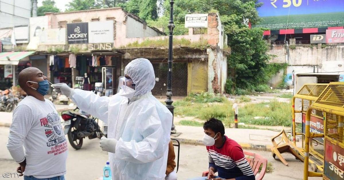 الهند تتخطى 5.5 ملايين إصابة بفيروس كورونا