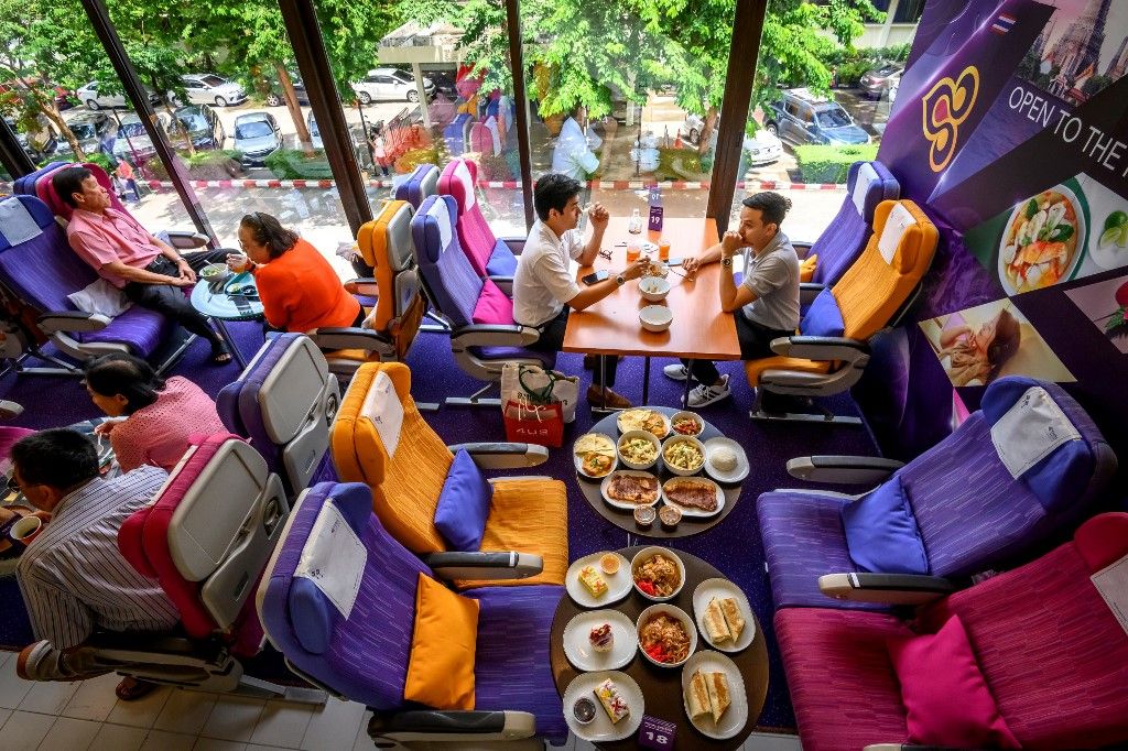 تايلاند في زمن كورونا.. مطعم على شكل طائرة