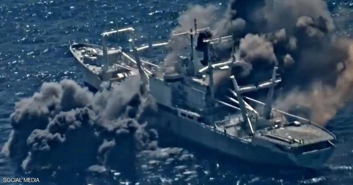 فيديو مثير.. قوات 4 دول “تغربل” سفينة شحن أميركية