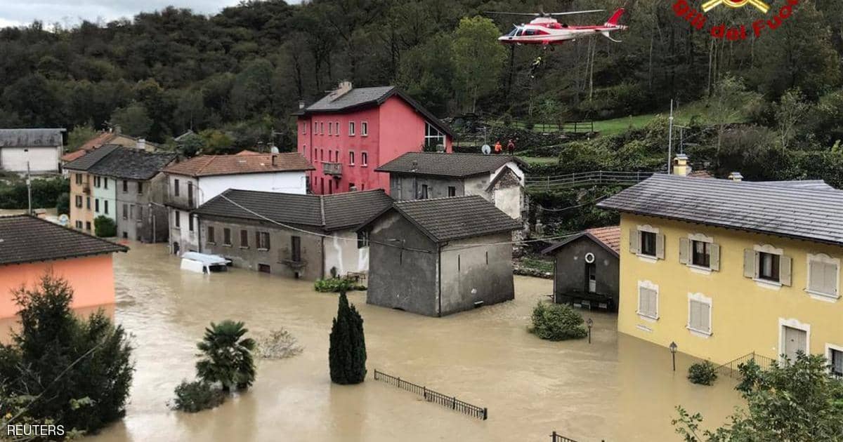 ارتفاع عدد القتلى والمفقودين بفيضانات إيطاليا وفرنسا