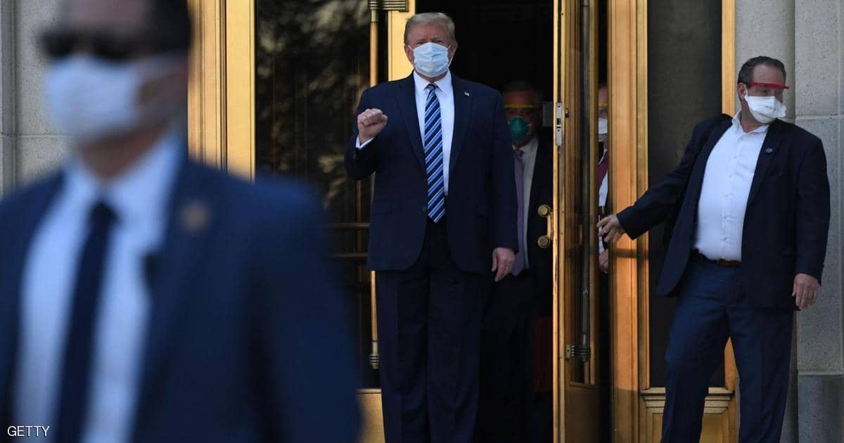 الرئيس الأميركي يغادر مستشفى وولتر ريد العسكري