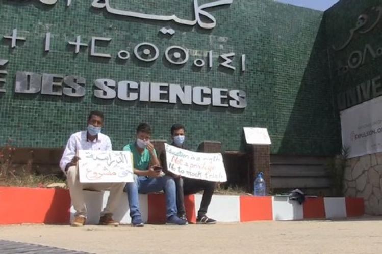 طلبة مطرودون يكملون 40 يوم اعتصام في أكادير