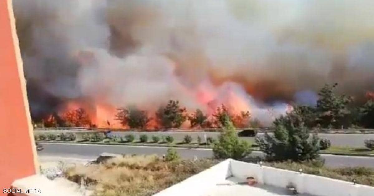 فيديو.. حرائق ضخمة تندلع جنوبي تركيا
