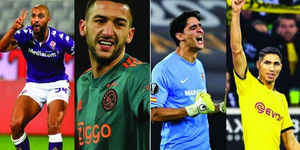 ترشيح 4 لاعبين مغاربة في جائزة أفضل لاعب مغاربي في السنة