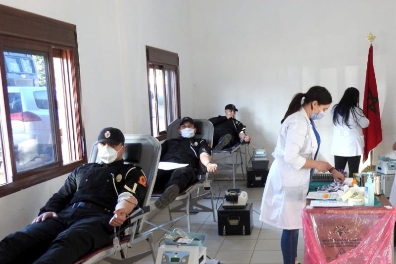 ولاية أمن بني ملال تدعم “حملة التبرع بالدم”