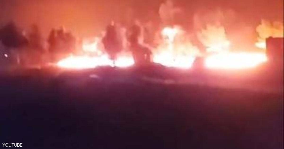 بالفيديو.. غارة “روسية” تضرب قافلة نفط تركية