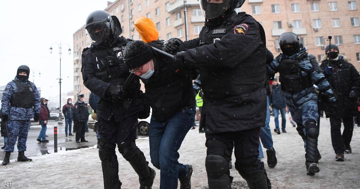 روسيا.. حصيلة اعتقالات مرتفعة في “احتجاجات الأحد”
