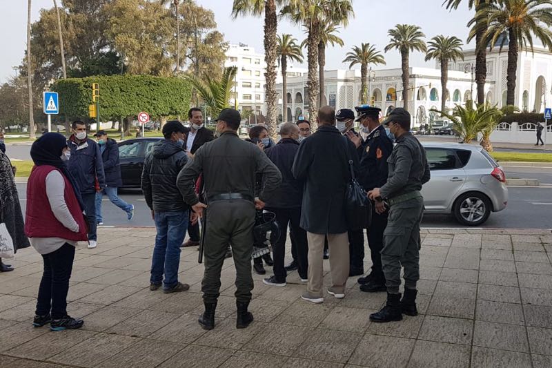 السلطات تمنع وقفة احتجاجية أمام “وزارة الداخلية”‎
