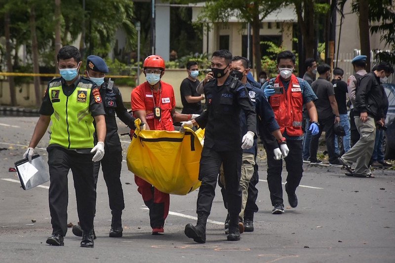 تفجير خارج كنيسة يسقط مصابين في إندونيسيا