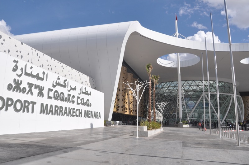 حركة النقل بمطار مراكش تنخفض بـ93,35 في المائة‎