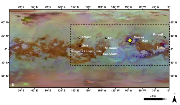 القمر تيتان يحتوي على مادة كيميائية عضوية غريبة في غلافه الجوي