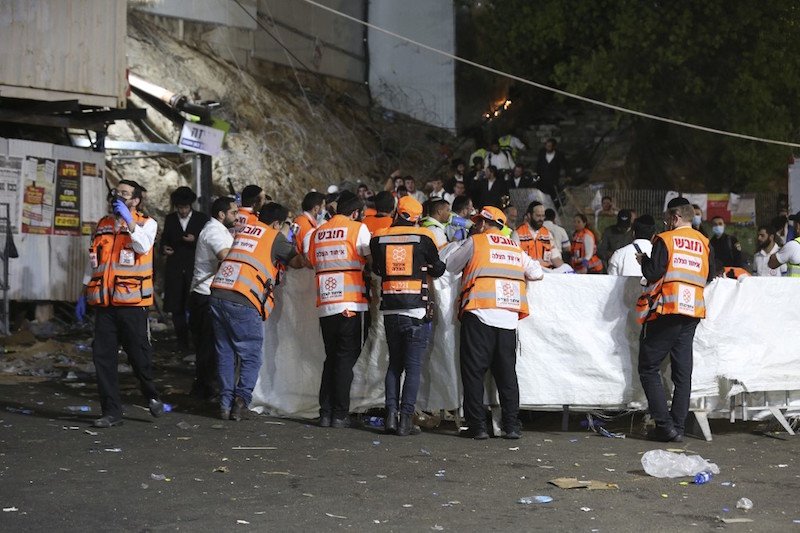 عشرات القتلى والجرحى في احتفال يهودي بإسرائيل