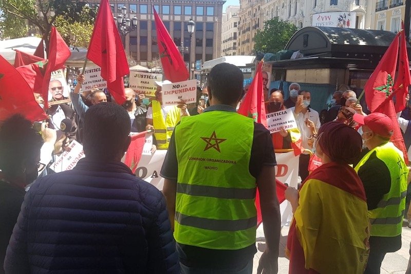 القضاء الإسباني ينفي استدعاء غالي .. ومغاربة يتظاهرون وسط مدريد