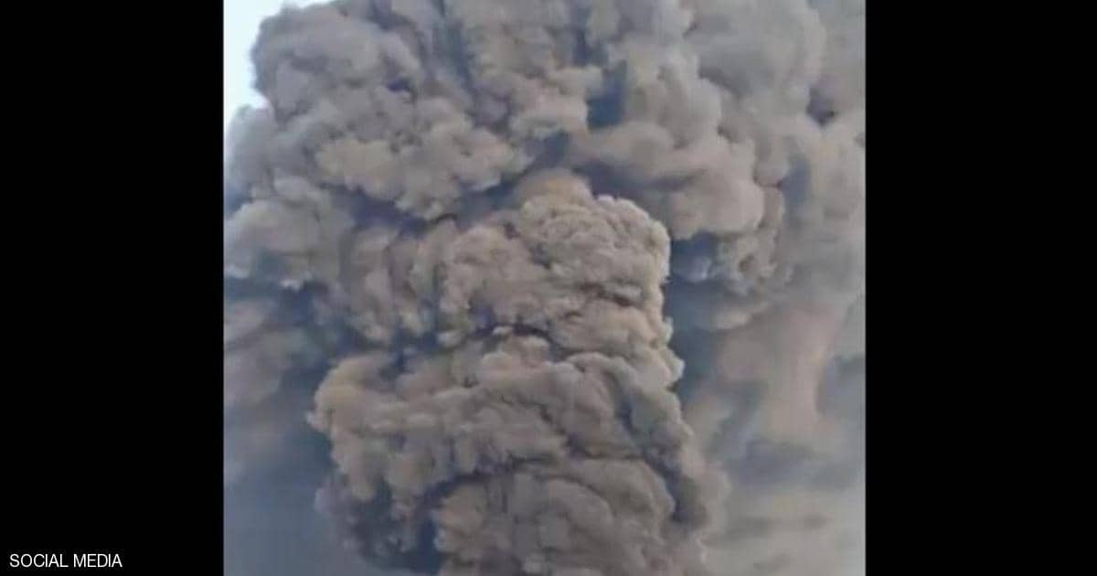 بالفيديو.. حريق هائل في مصنع كيماويات وسط إيران