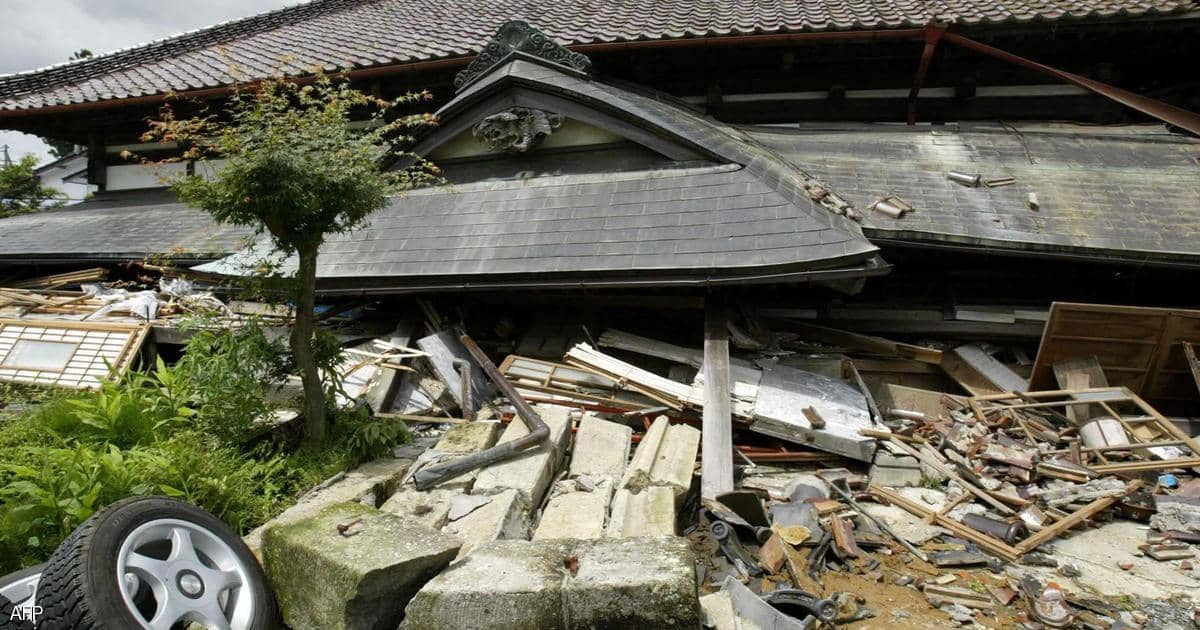 زلزال قوي يضرب السواحل اليابان بالقرب من محطة فوكوشيما