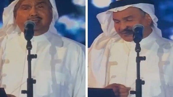 فنان العرب يبكي على مسرح جدة.. وابنه “إعجاز بالأداء”