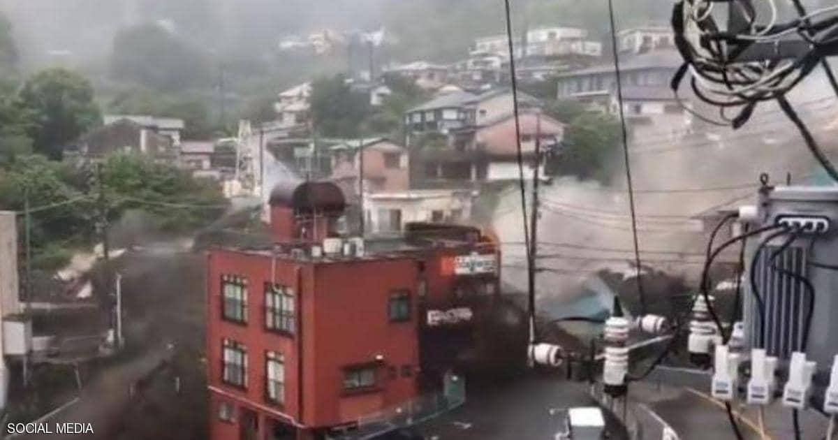 فيديو لفاجعة تهز اليابان.. انهيار طيني سحق المنازل قرب طوكيو