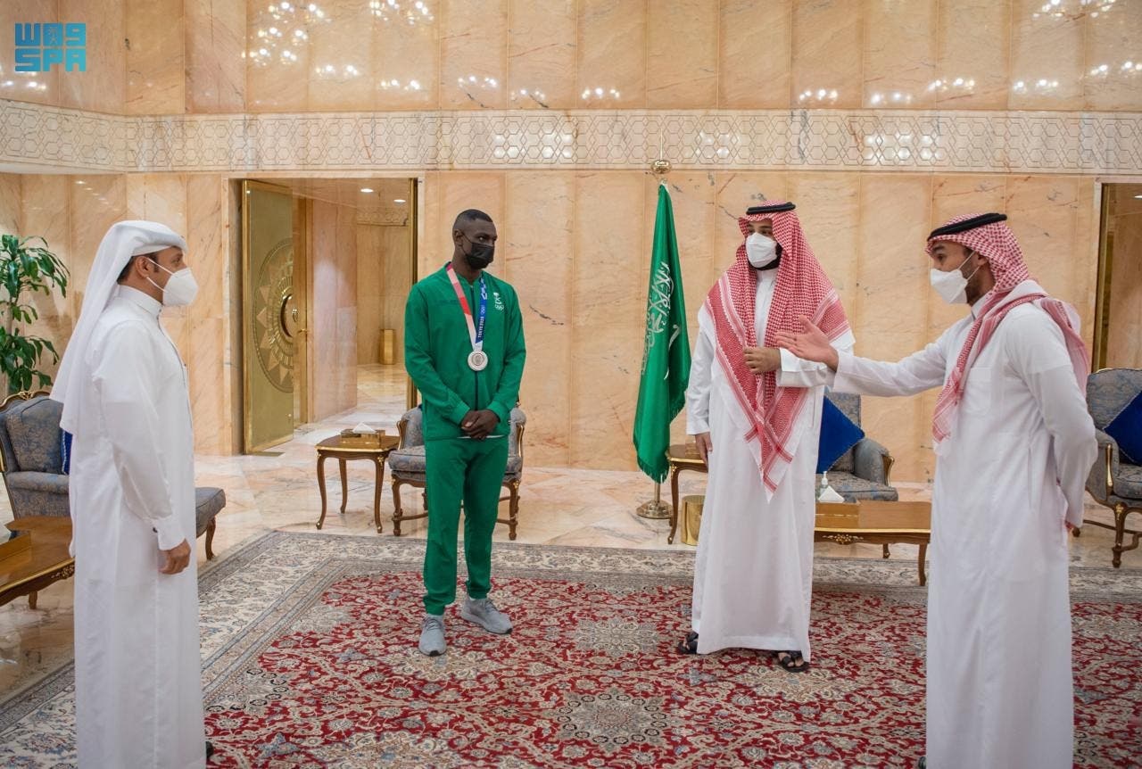 الأمير محمد بن سلمان يستقبل طارق حامدي