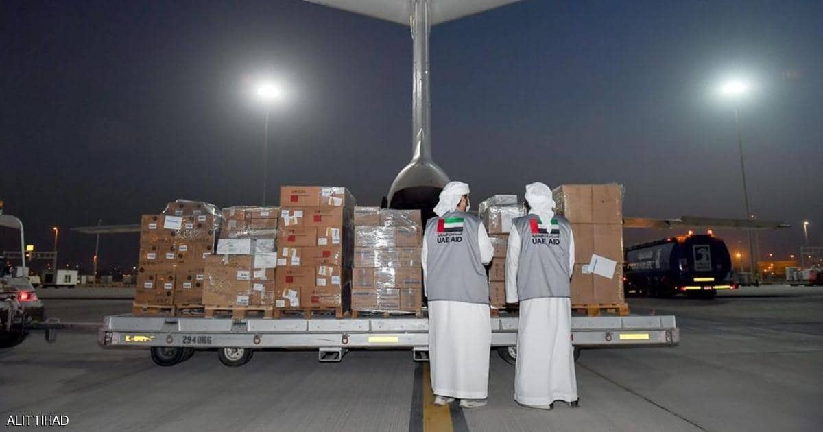 وصول طائرة المساعدات الإماراتية الرابعة إلى كابل