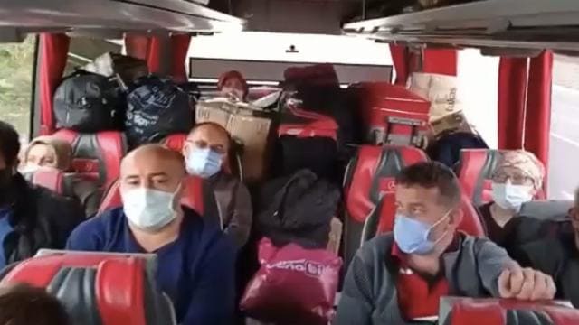بالفيديو..مشاهد كارثية داخل حافلة ركاب في إسطنبول والشرطة تتابع