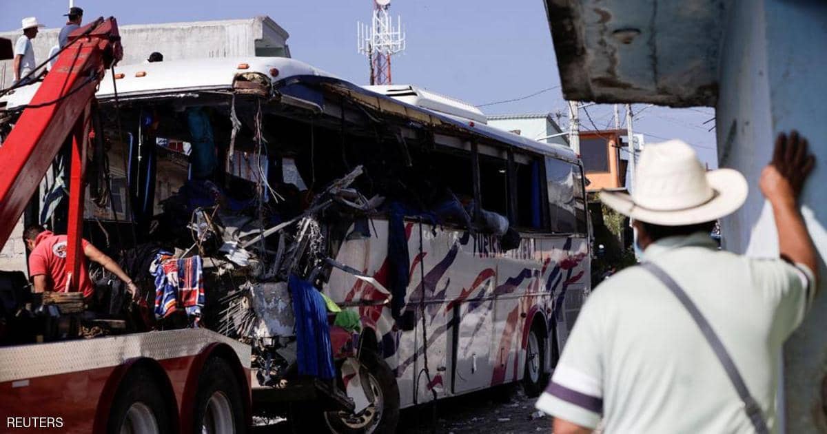 قتلى في حادث اقتحام حافلة لمنزل في المكسيك