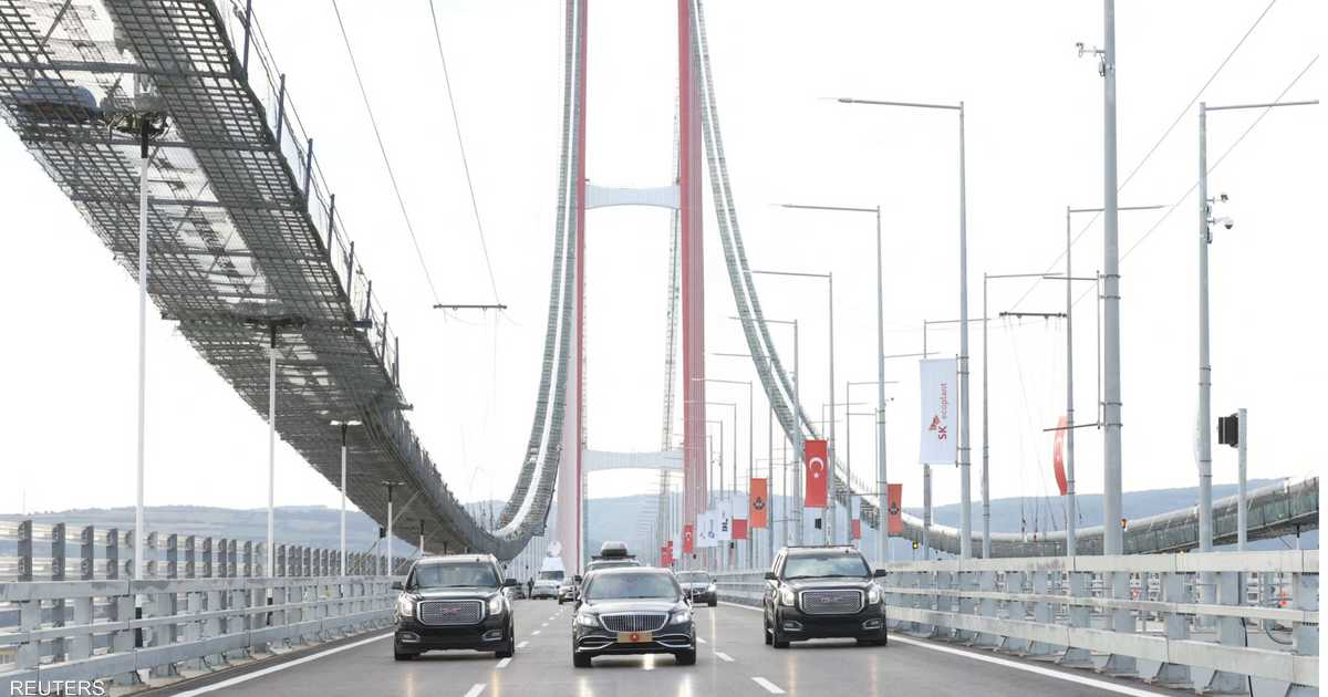 أردوغان يفتتح أطول جسر معلق في العالم فوق الدردنيل
