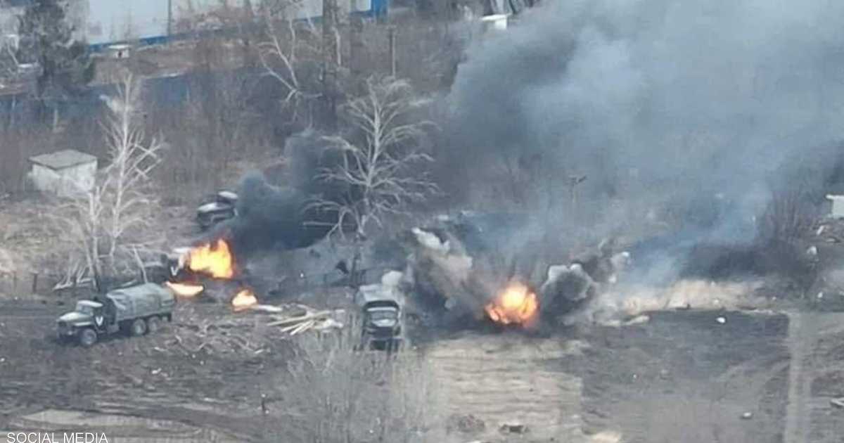 أوكرانيا تدمر قافلة عسكرية روسية.. والفضل لرسائل “تلغرام”