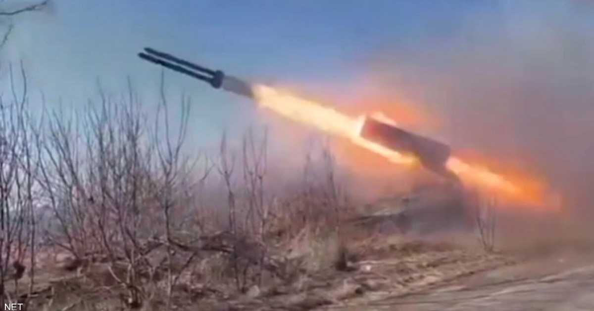 أول فيديو يرصد قاذفة اللهب في حرب أوكرانيا