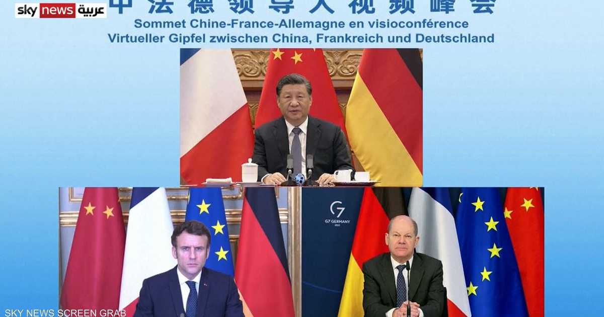 الرئيس الصيني يدعم جهود فرنسا وألمانيا لوقف حرب أوكرانيا