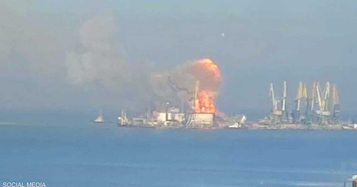 بالفيديو.. أوكرانيا تعلن تدمير سفينة إنزال روسية “كبيرة”