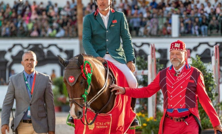 تطوان : الفارس الغالي بوقاع يفوز بالجائزة الكبرى للملك محمد السادس في القفز على الحواجز