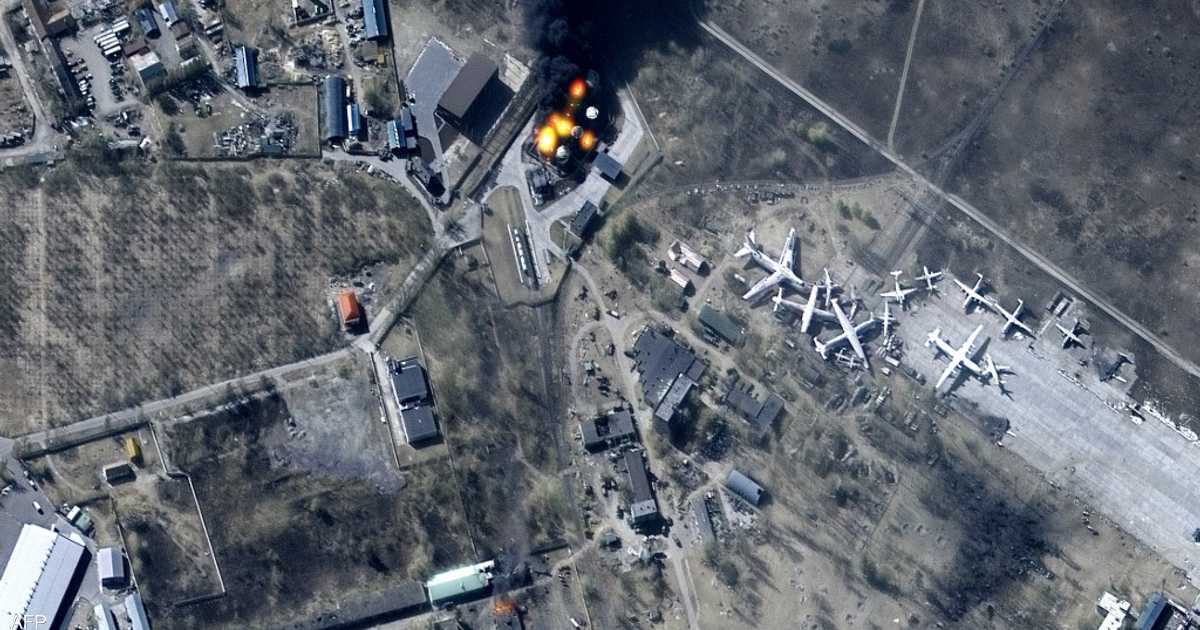 “دائرة كييف” تشتعل.. صواريخ روسية دمرت قاعدة جوية