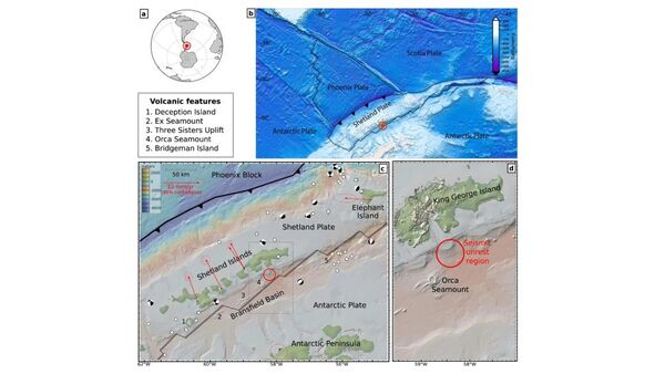 بركانٌ تحتَ الماءِ في القارةِ القطبيةِ الجنوبيةِ يسببُ 58,000 هزةٍ زلزاليةٍ