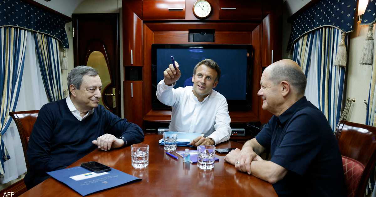 الرئاسة الفرنسية: ماكرون وشولتز ودراغي في كييف