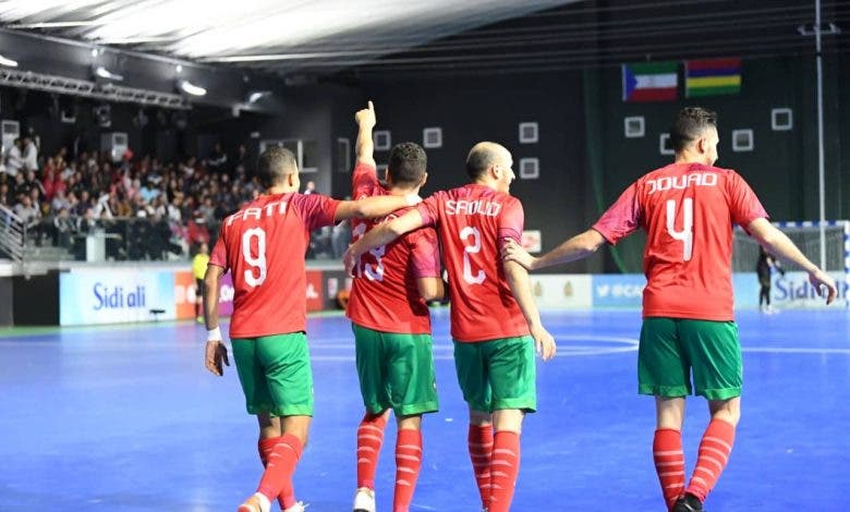 المنتخب المغربي داخل القاعة يتأهل لنصف نهائي البطولة العربية