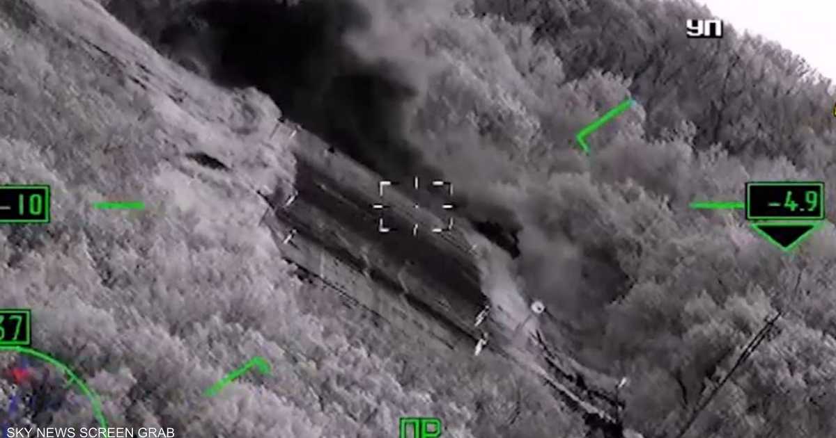 فيديو.. صواريخ روسية تدمر مركزا لـ”مرتزقة أجانب” بأوكرانيا