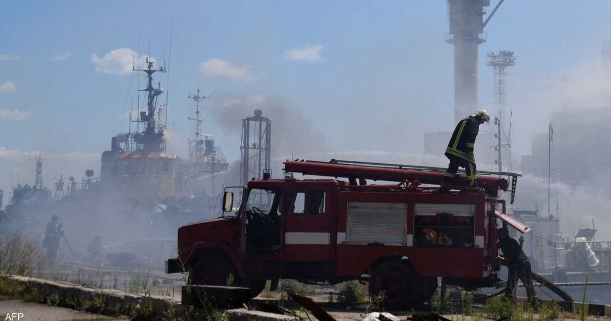 روسيا تنفي صلتها بالهجمات الصاروخية على ميناء أوديسا