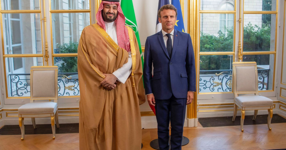 ولي العهد السعودي يلتقي ماكرون في باريس