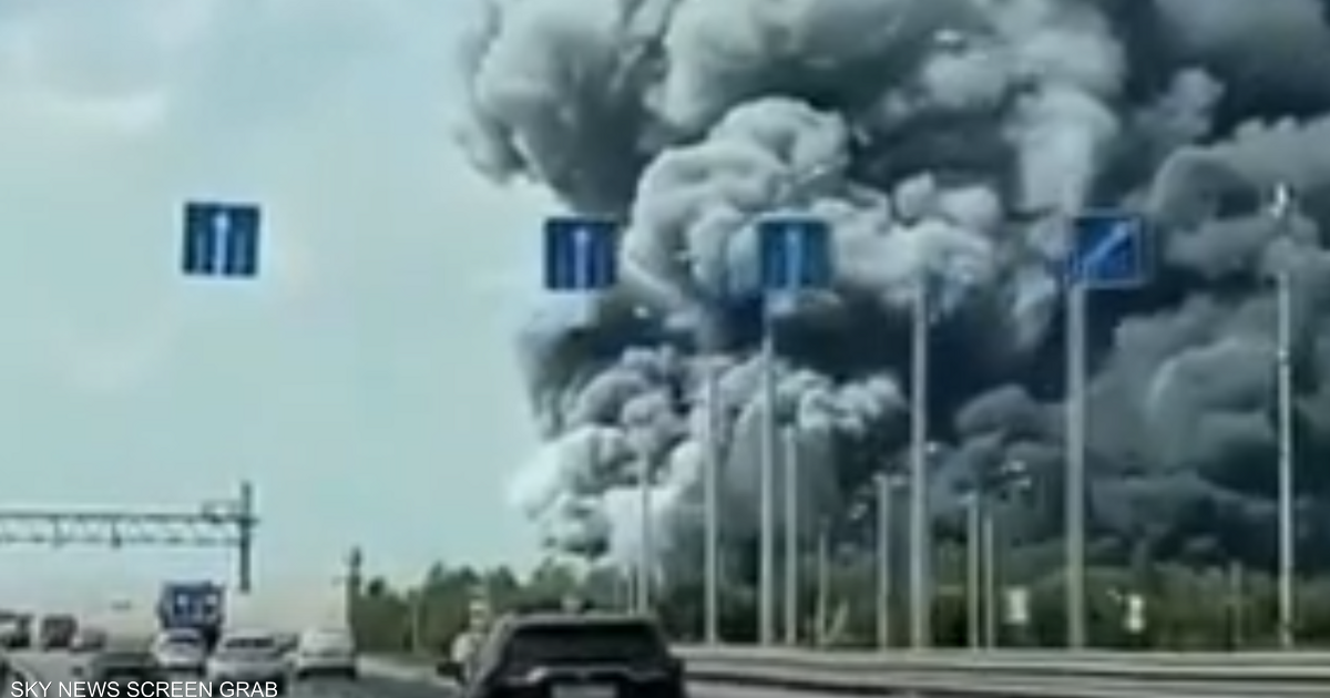 بالفيديو.. حريق ضخم يخلف قتيلا وجرحى قرب موسكو