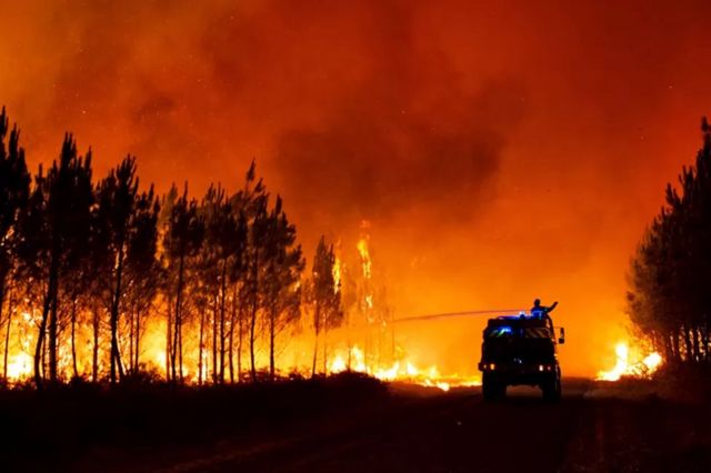 درجات الحرارة: موجات الحر والجفاف وحرائق الغابات تضرب أوروبا – بالصور