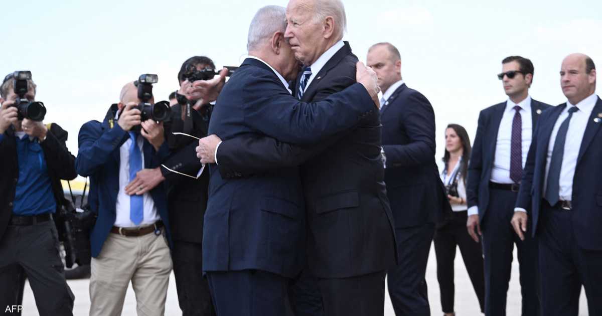 وصول جو بايدن إلى إسرائيل في زيارة تضامن